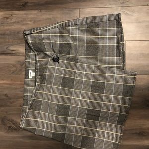 Garage mini plaid skirt